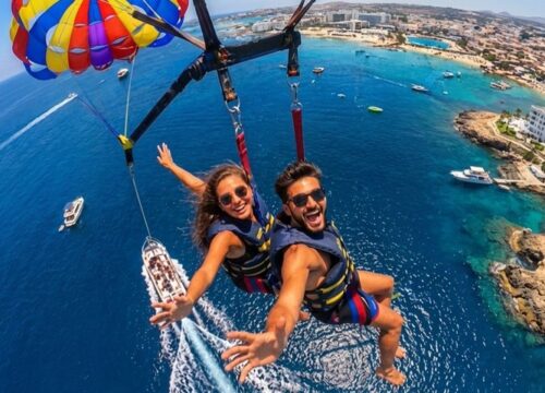 Parasailing Double in Hurghada | Red Sea Parasailing Experience – Muji Tour