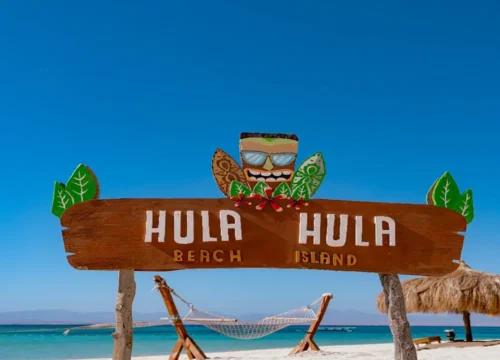 Private Speed Boat to Hula Hula Island from Hurghada | Snorkeling & Beach Day – Muji Tour